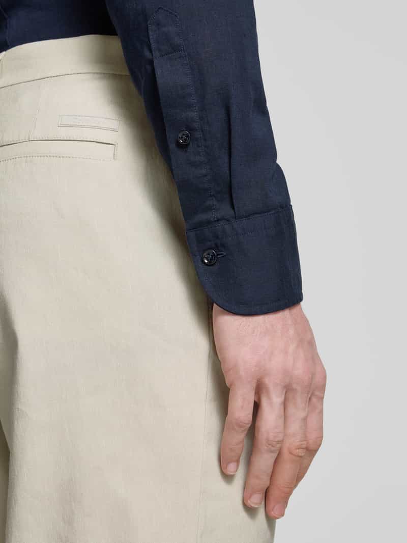 CK Calvin Klein Regular fit bandplooibroek met riemlussen