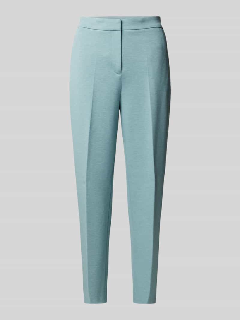 Jake*s Collection Slim fit stoffen broek met persplooien