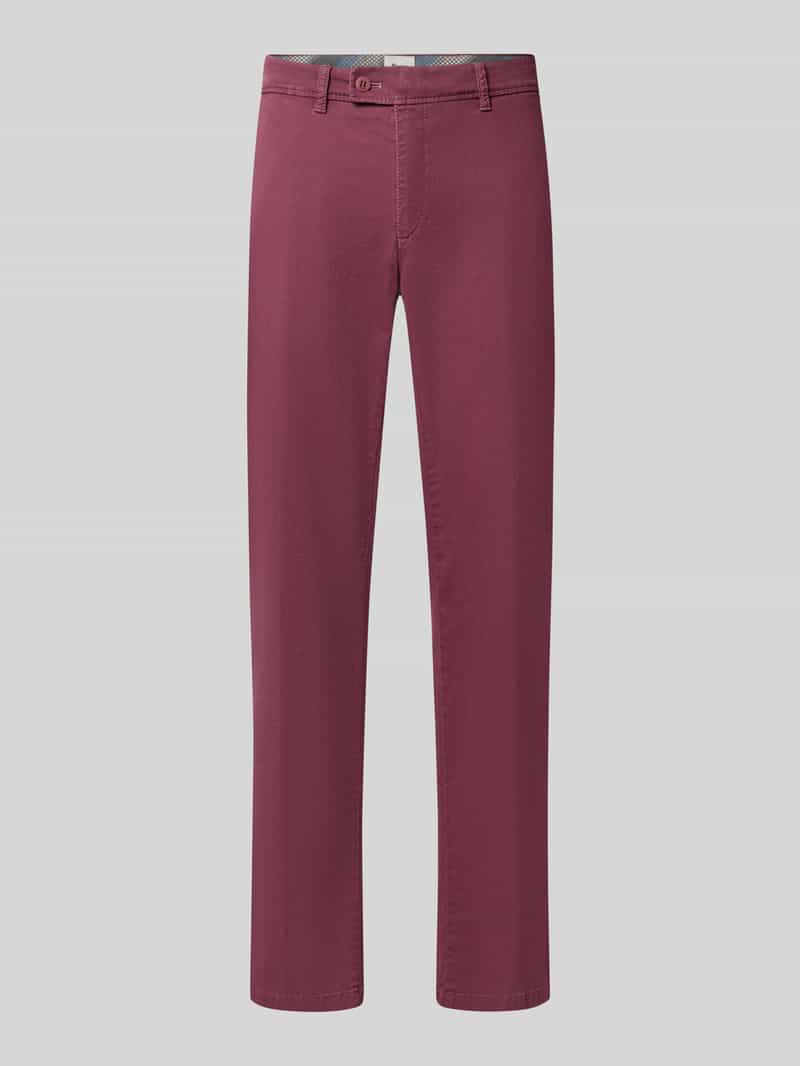 Regular fit chino van katoenmix model 'Evans'