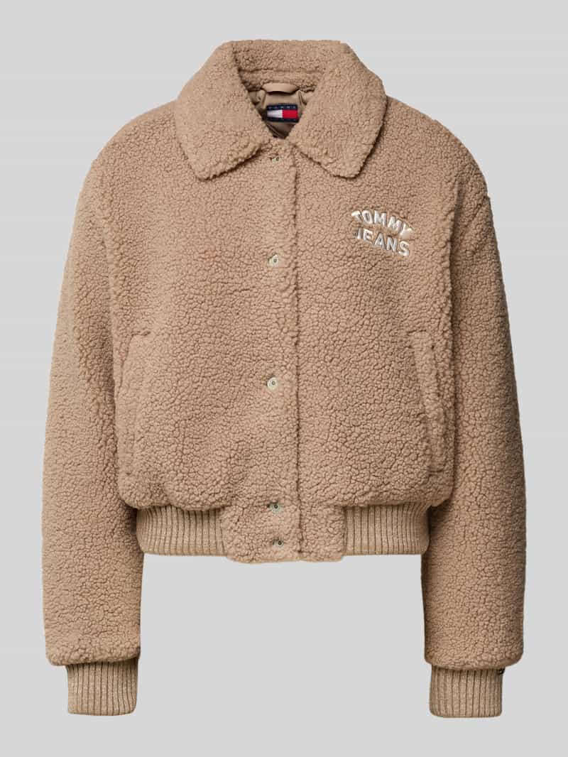 Tommy Jeans Relaxed fit bomberjack van teddybont