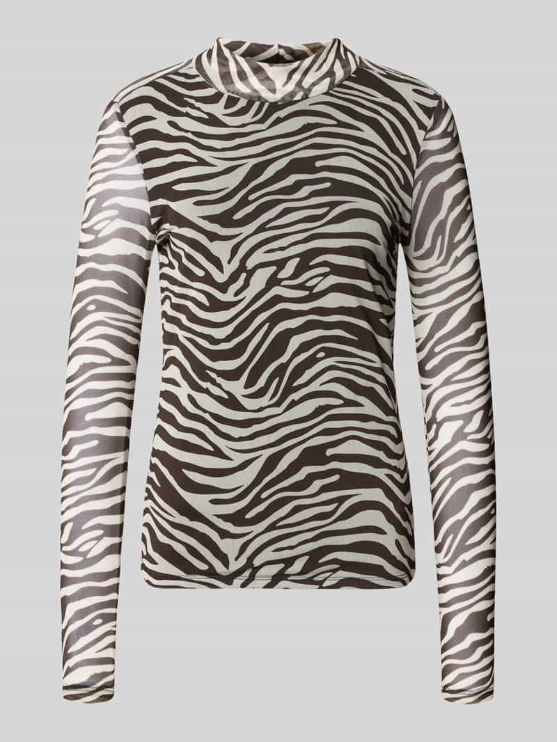 Only Shirt met lange mouwen en opstaande kraag model 'ERICA'