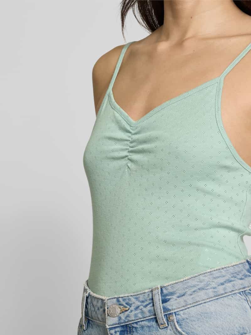 Only Slim fit top met bandjes van puur katoen model 'CARLOTTA'