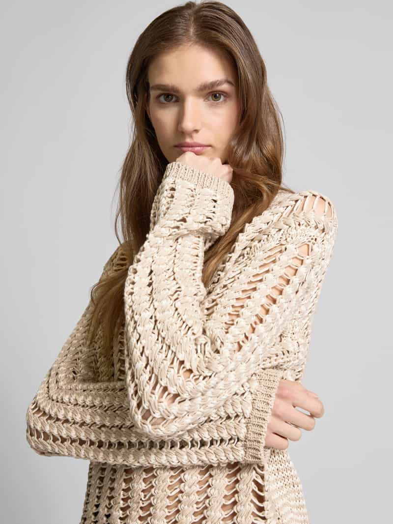 Stefanel Gebreide pullover met broderie anglaise model 'NICK'