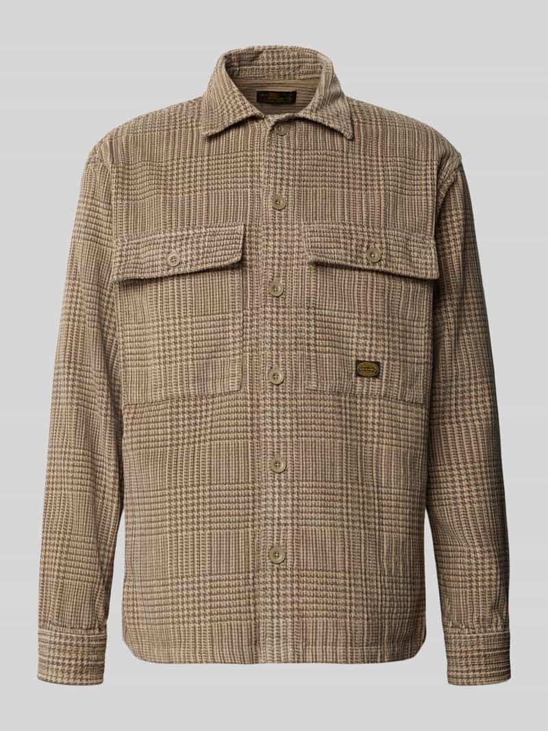 JACK & JONES Premium regular fit overhemdjack in allover-look model 'OLIVER'