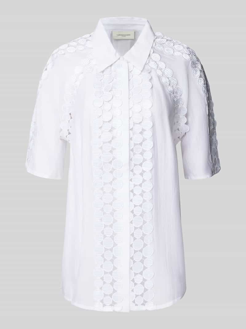 Copenhagen Muse Regular fit blouse met blinde knoopsluiting model 'MOLLY'