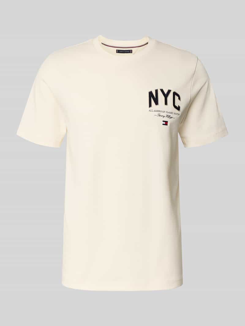 Tommy Hilfiger Regular fit T-shirt van puur katoen