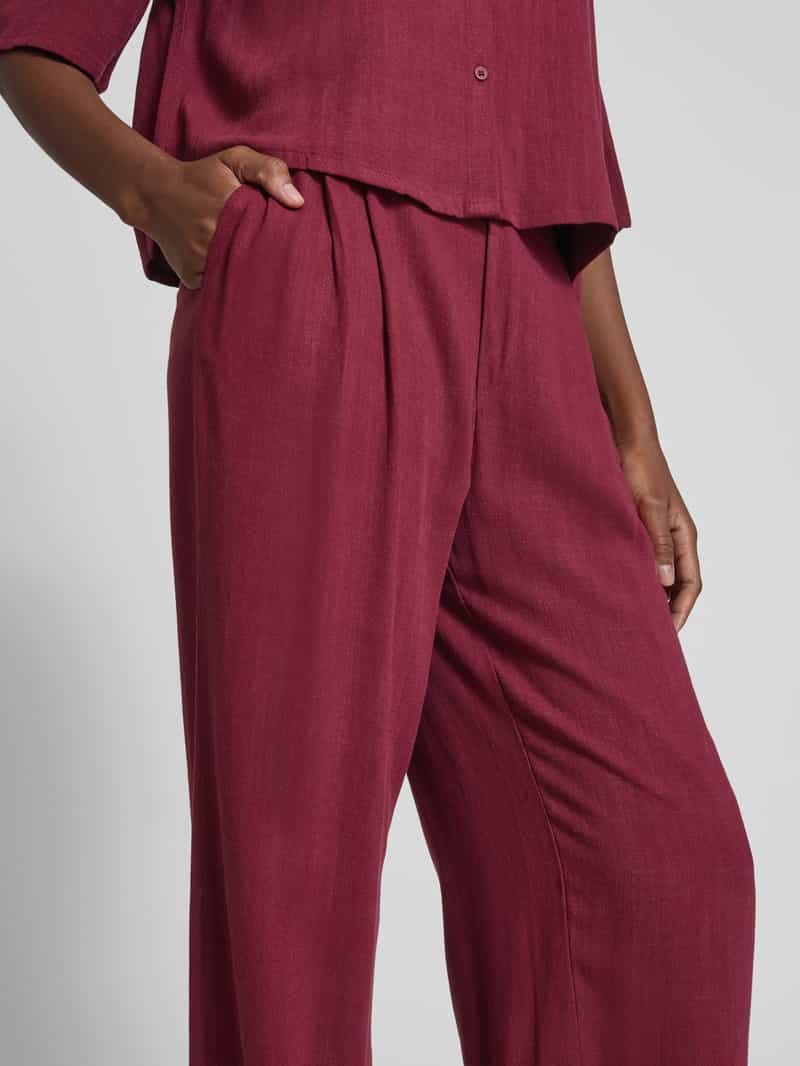 Jake*s Casual Straight leg stoffen broek met bandplooien