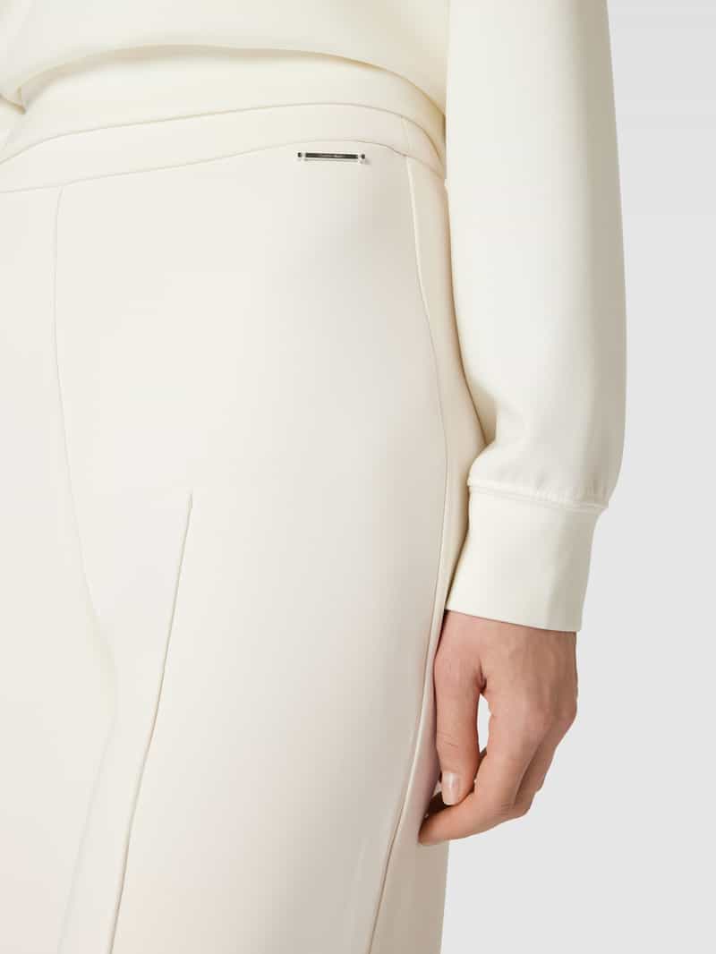 Calvin Klein Womenswear Wide fit broek met vaste bandplooien