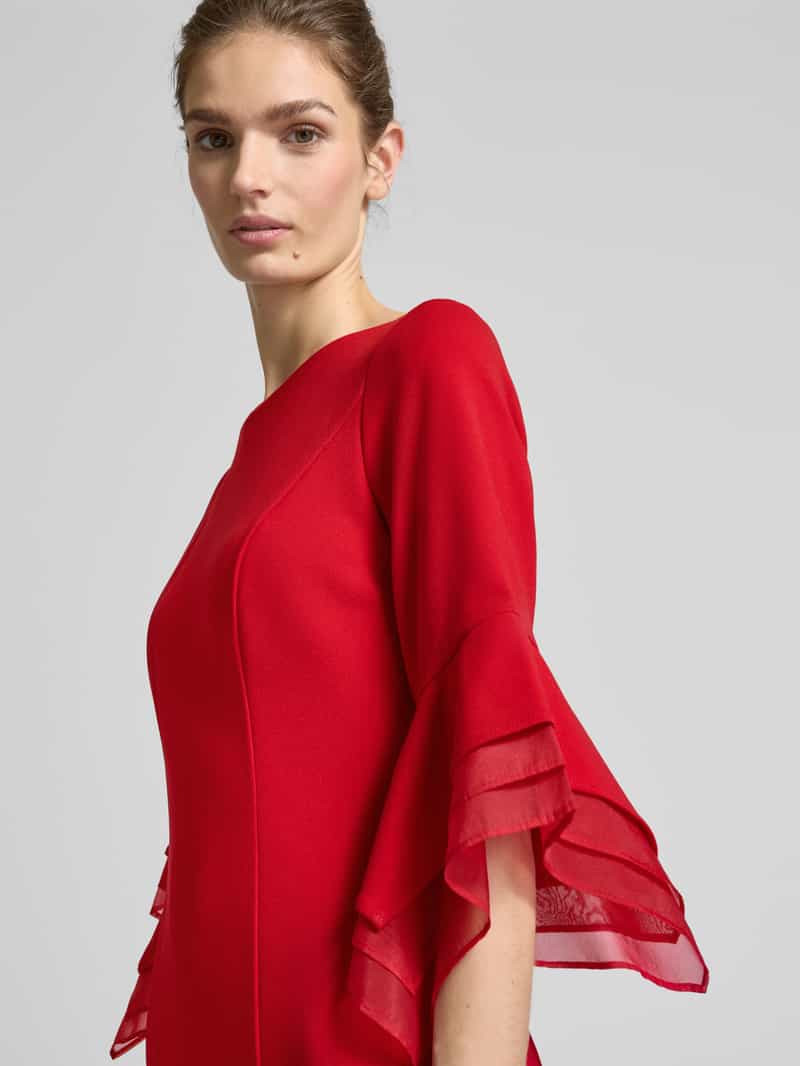 Adrianna Papell Knielange cocktailjurk met ronde hals
