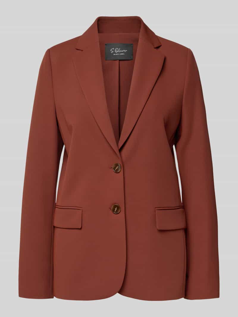 s.Oliver BLACK LABEL Regular fit blazer van twill