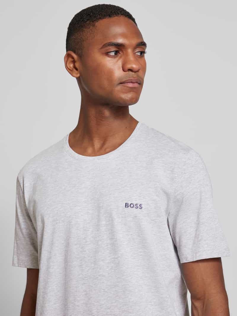 Boss T-shirt met labelstitching