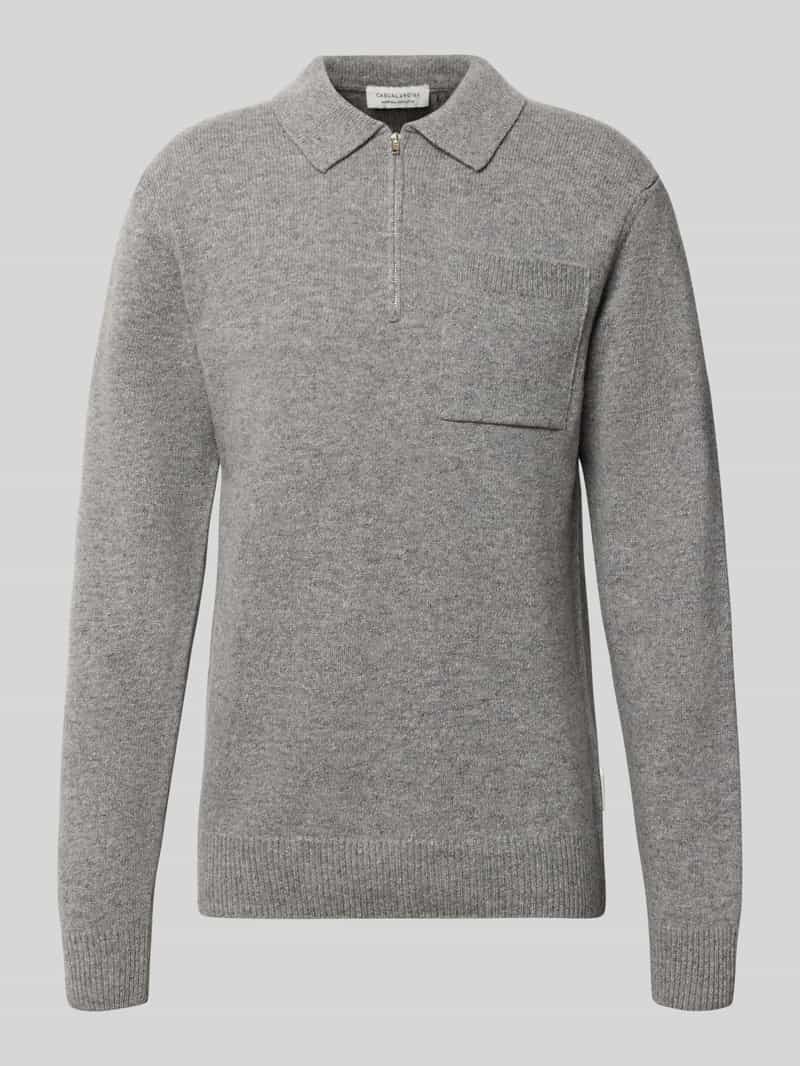 Casual friday Gebreide trui van wolmix met polokraag model 'FELIPO'