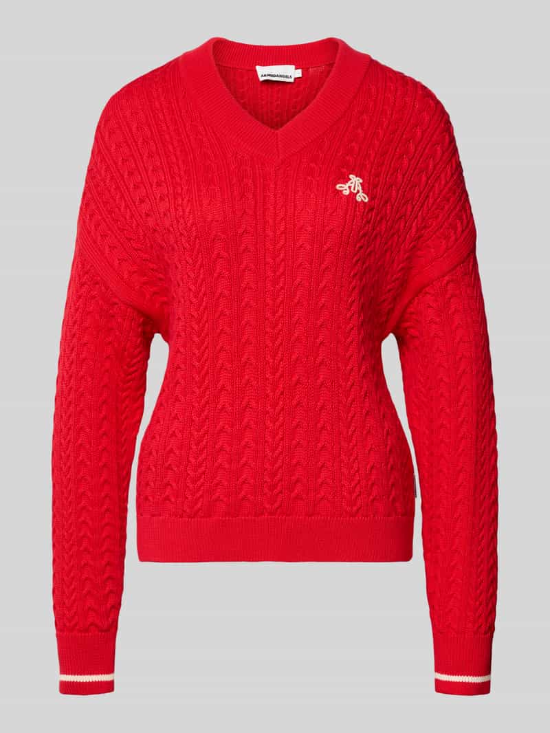 ARMEDANGELS Loose fit gebreide pullover van puur biologisch katoen model 'CAARLOA CABLE'