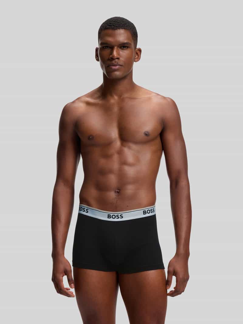 Boss Trunks van katoenmix in een set van 3 model 'Power'