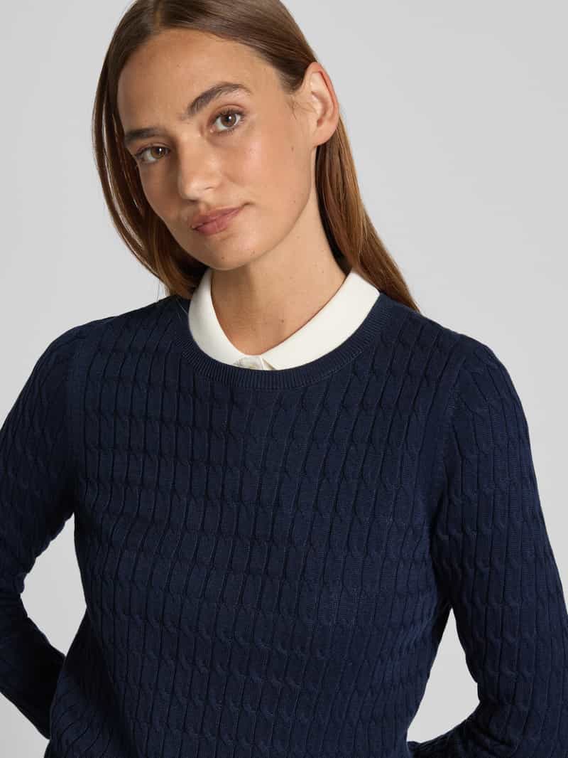 Christian Berg Woman Gebreide pullover met kabelpatroon