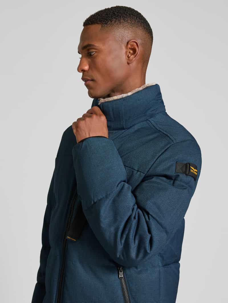 PME Legend Regular fit gewatteerd jack met viscose model 'YET'
