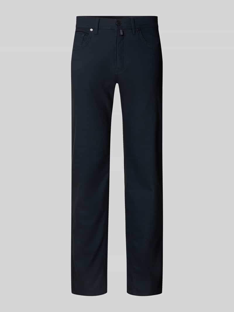 Pierre Cardin Slim fit stoffen broek met viscose model 'Lyon'