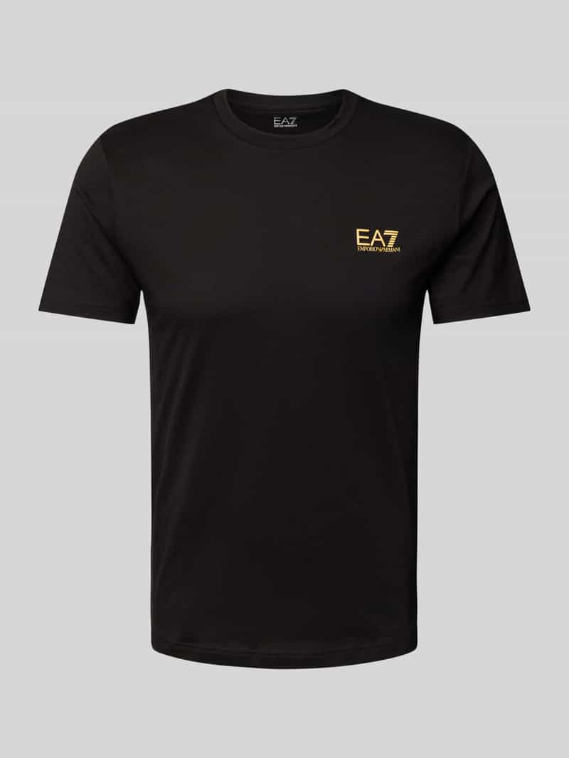 EA7 Emporio Armani T-shirt van puur katoen model 'TRAIN CORE'