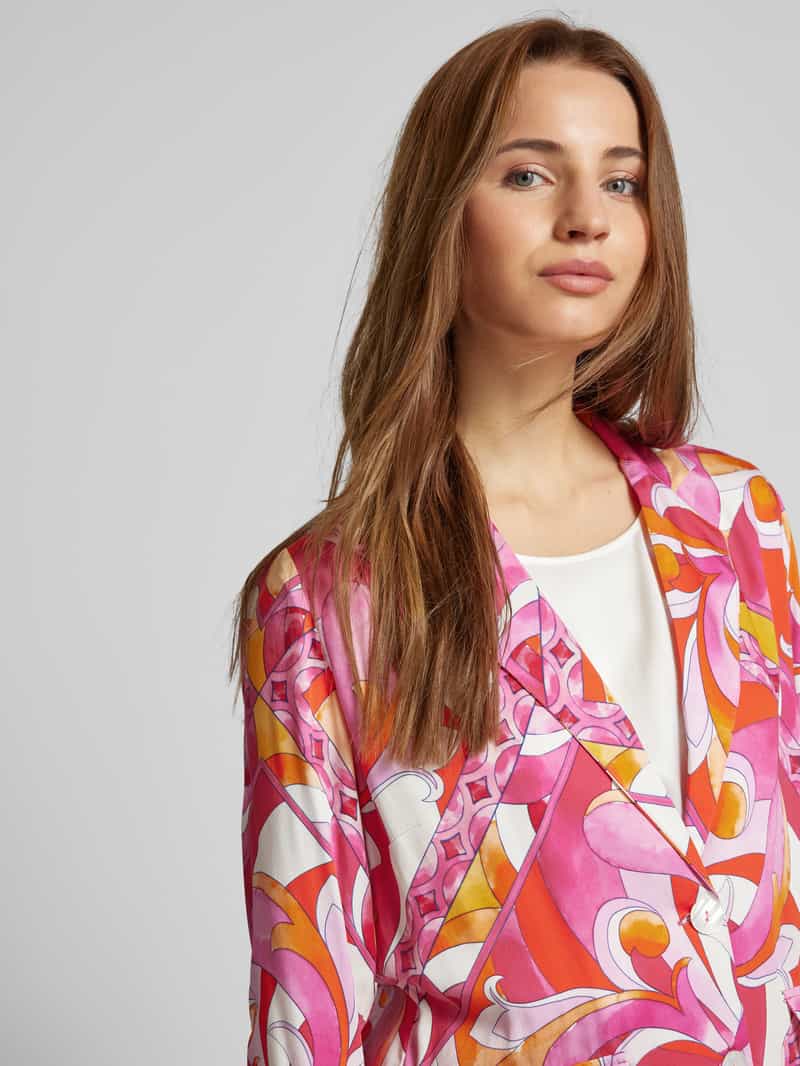 Emily Van den Bergh Blazer van viscose in all-over look