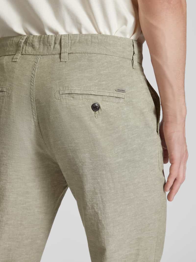 jack & jones Tapered fit chino met ceintuurlussen model 'SUMMER'