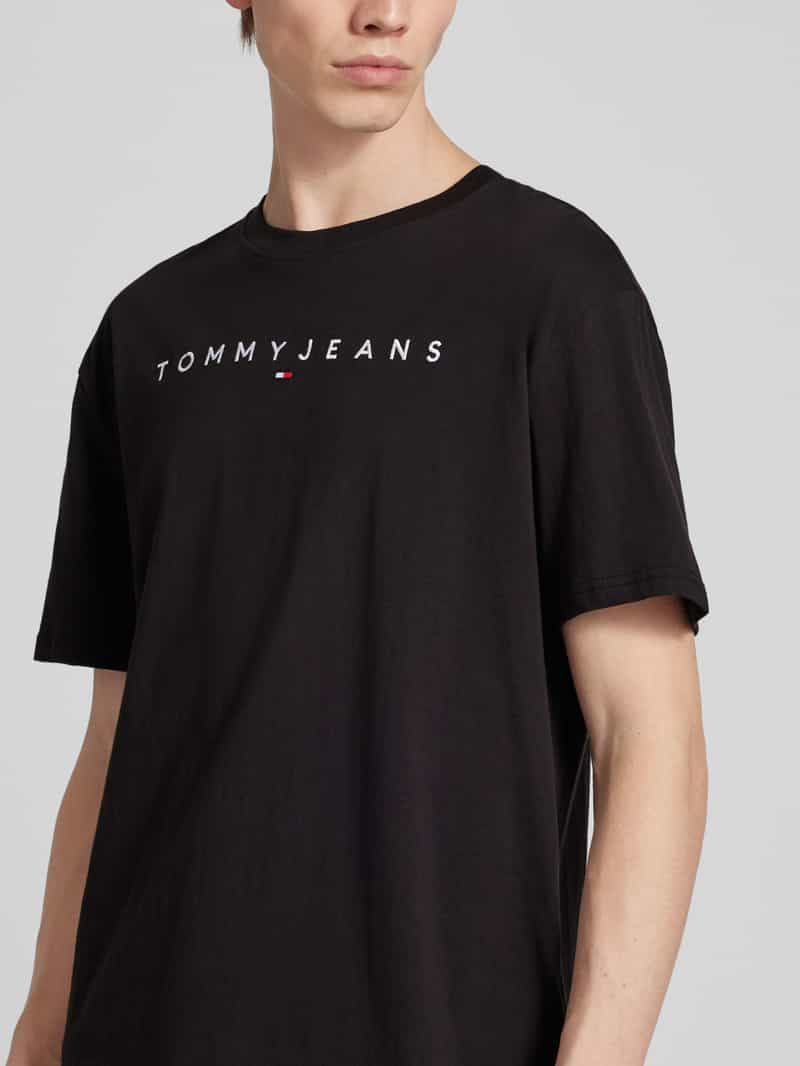 Tommy Jeans Regular fit T-shirt met labelstitching