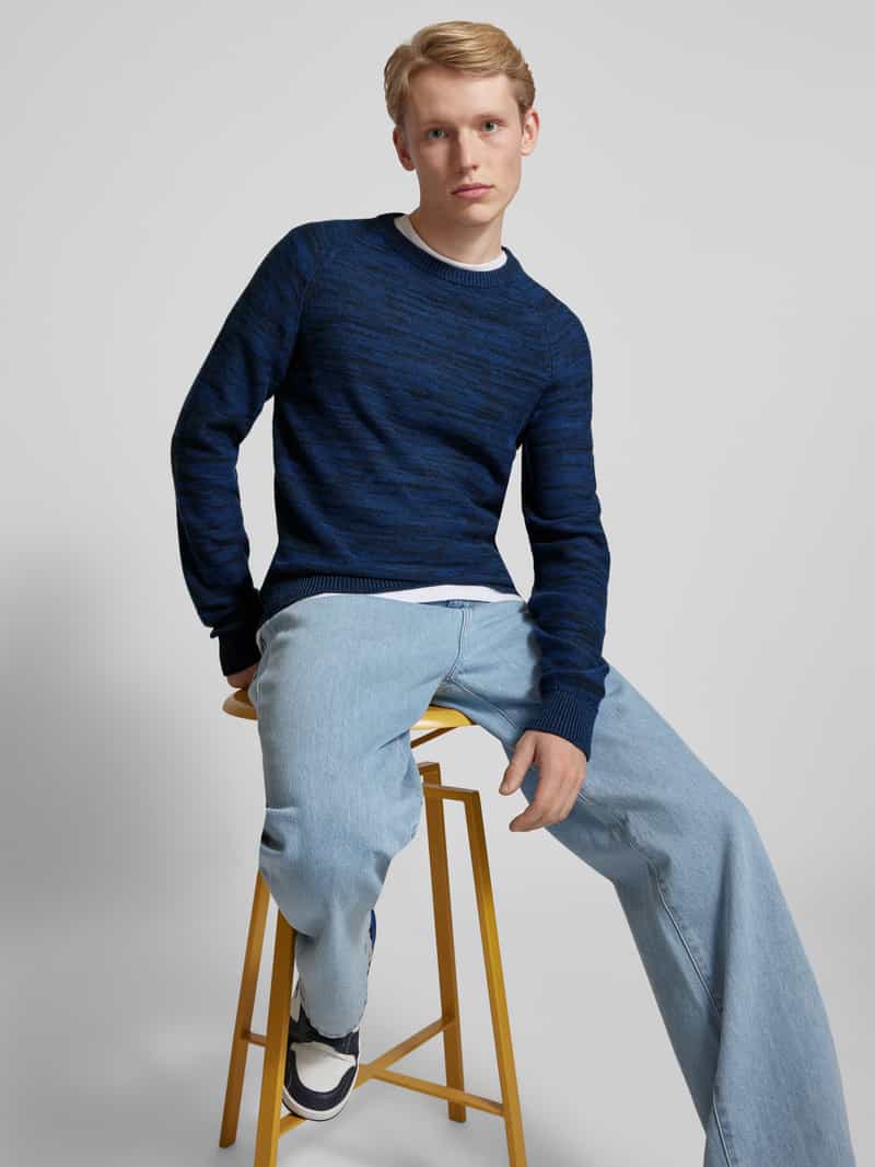 Blend Gebreide pullover met labeldetail