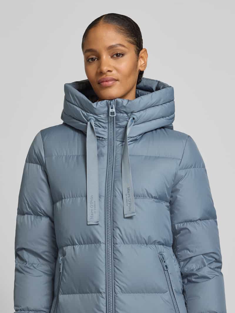 Marc O'Polo Regular fit lange donsjas met capuchon