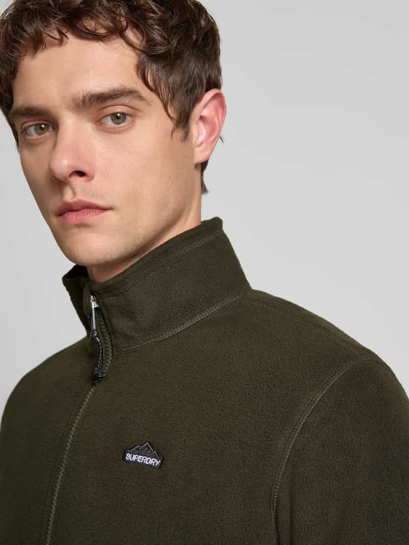 Superdry Fleecejack met opstaande kraag