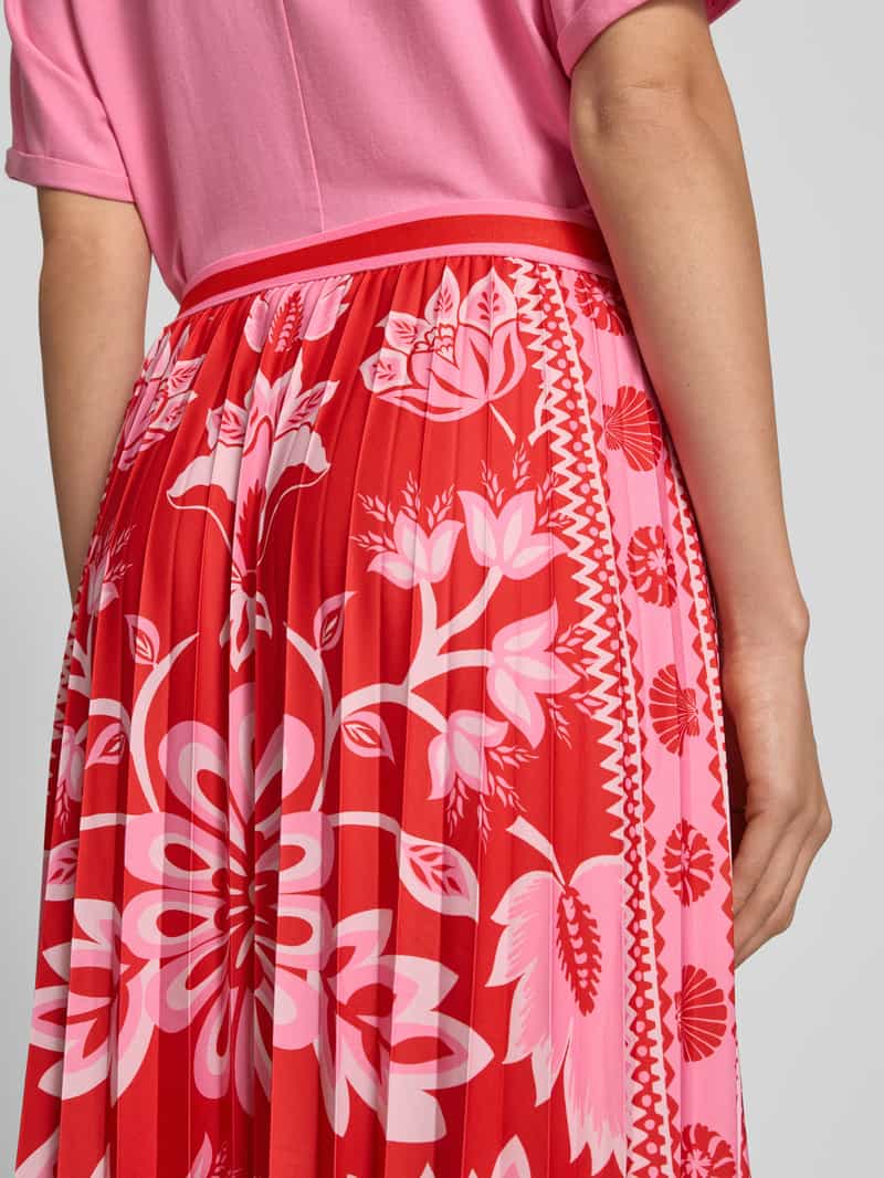 Oui Midirok met plissévouwen en elastische band