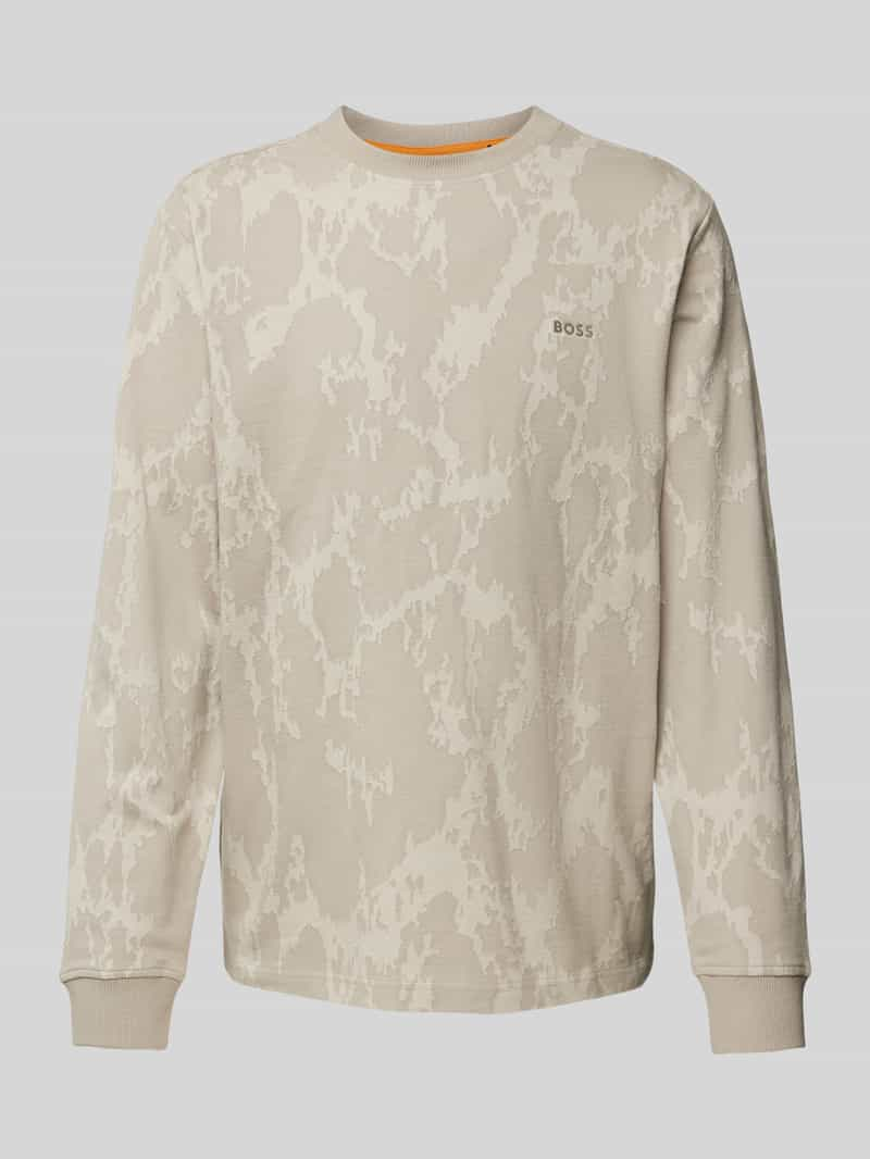 Boss Orange Shirt met lange mouwen en labeldetail, model 'Jacqlong'