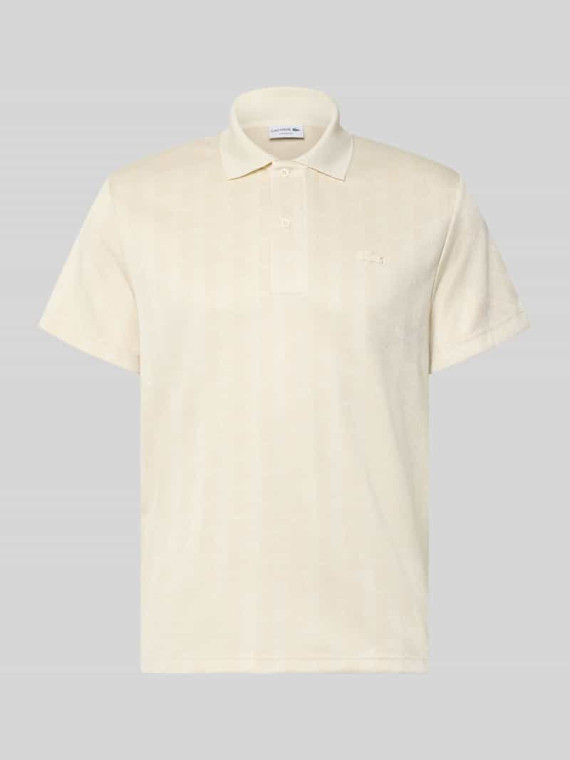 classic fit poloshirt met logodetail