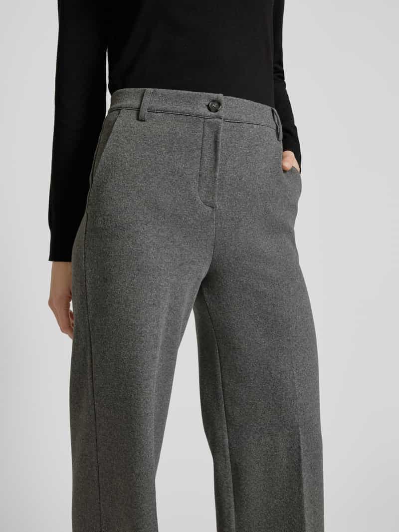 Weekend Max Mara Straight fit stoffen broek met persplooien model 'PANETTO'