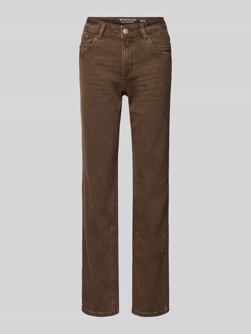 Tom Tailor Straight fit jeans van katoenmix