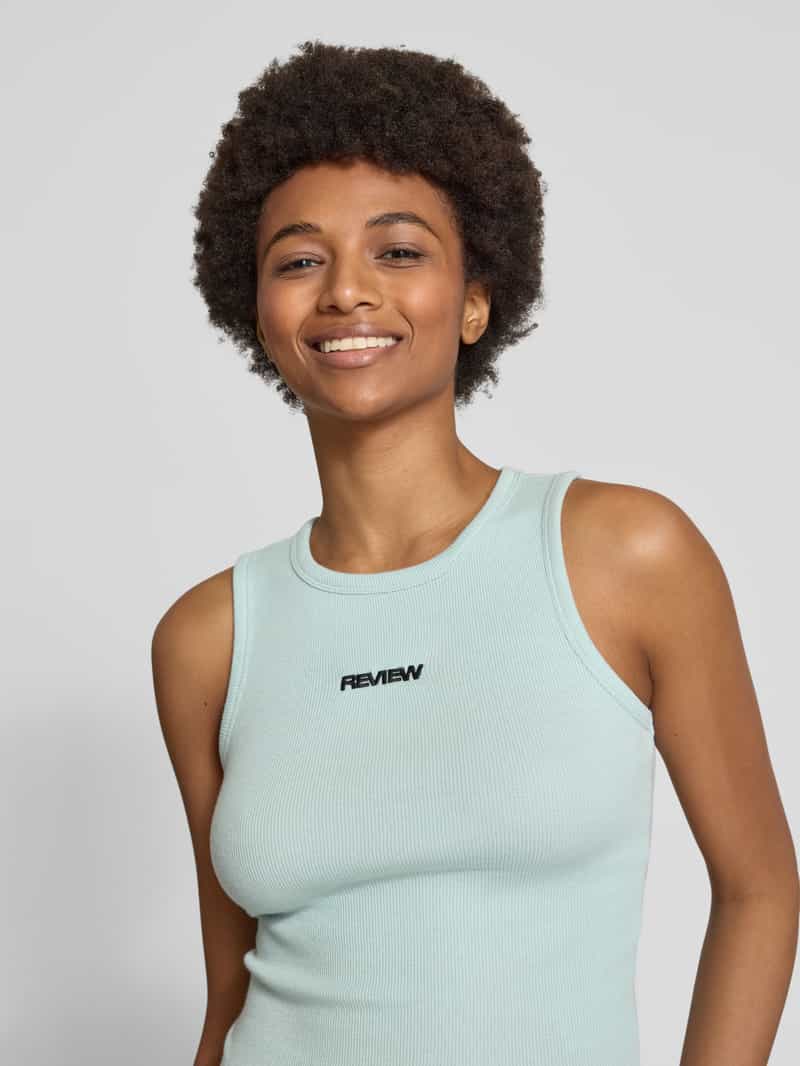 Review Tanktop met labelstitching