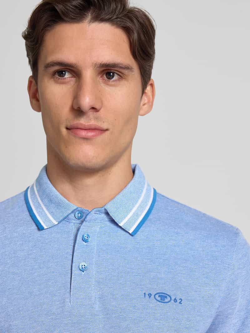Tom Tailor Regular fit poloshirt van katoenmix