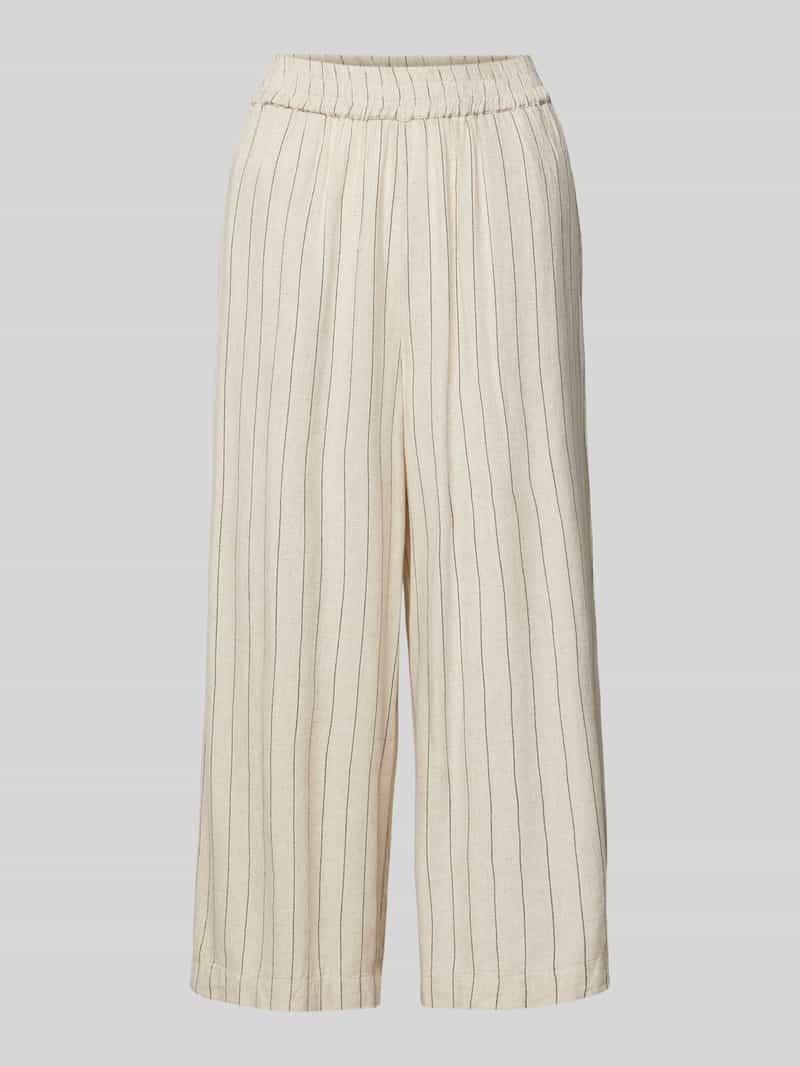 Pieces Loose fit culotte van een mix van viscose en linnen model 'PIA'