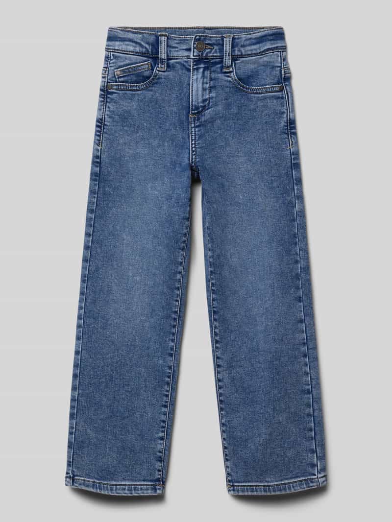 s.Oliver RED LABEL Slim fit baggy jeans van katoenmix