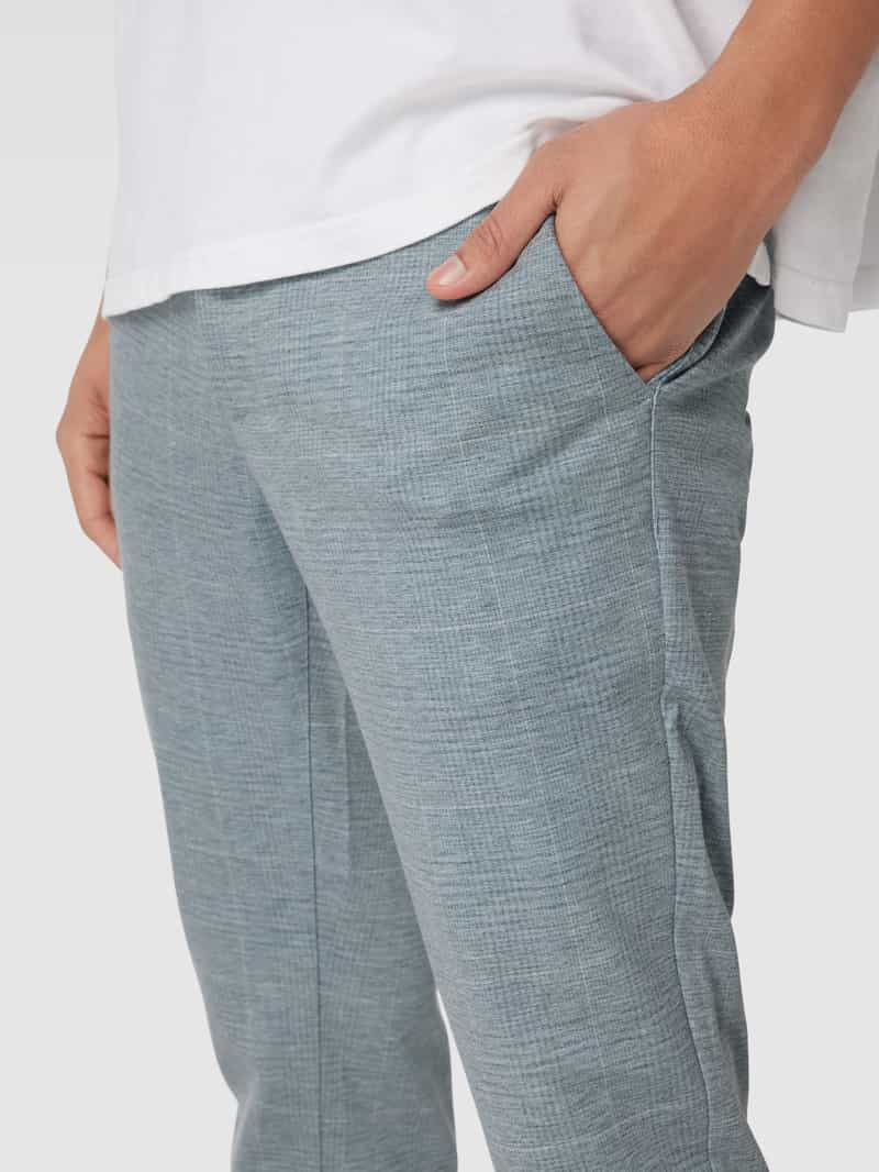 Only & Sons Slim fit stoffen broek met glencheck-motief model 'MARK'