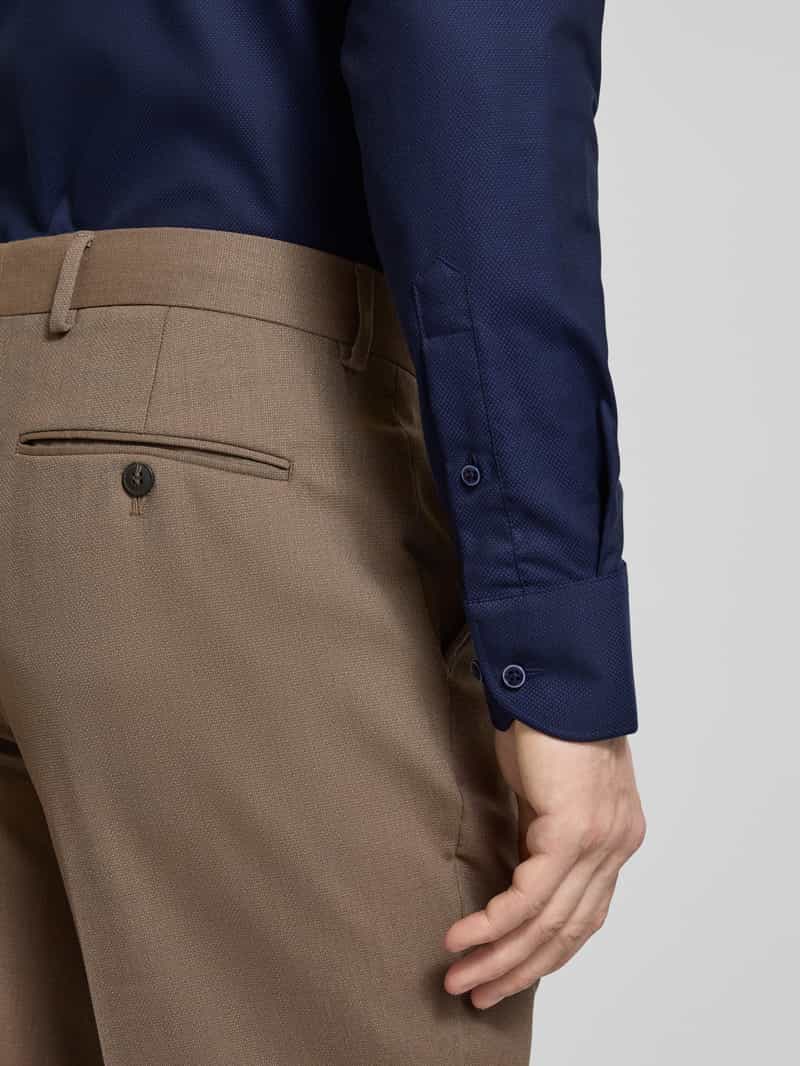 Eterna Regular fit zakelijk overhemd met kentkraag