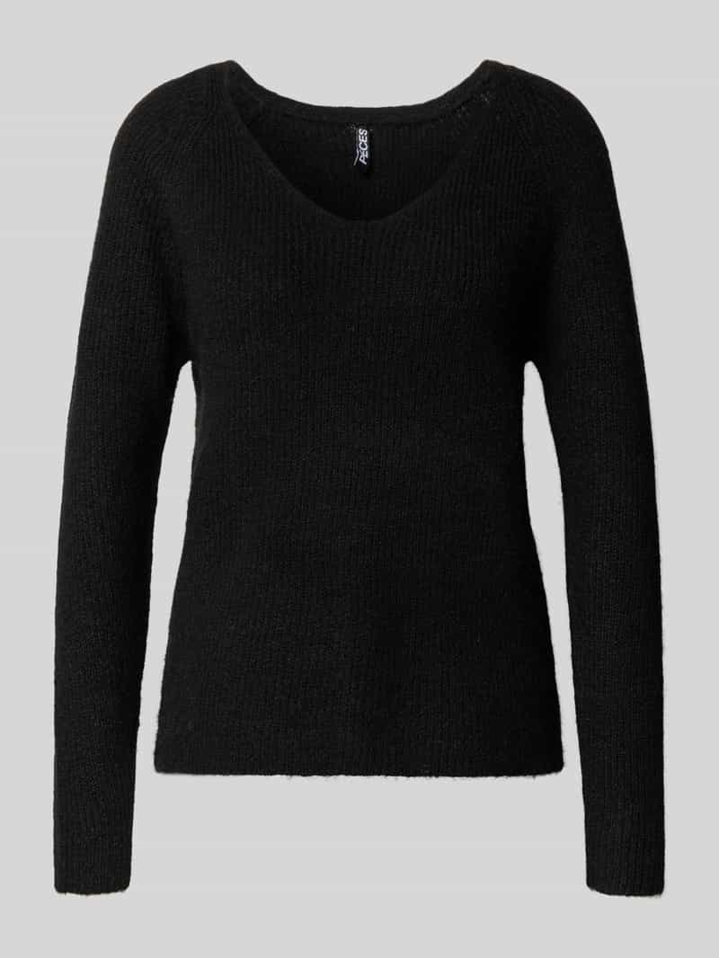Pieces Trui met V-hals PCELLEN LS V-NECK KNIT NOOS BC