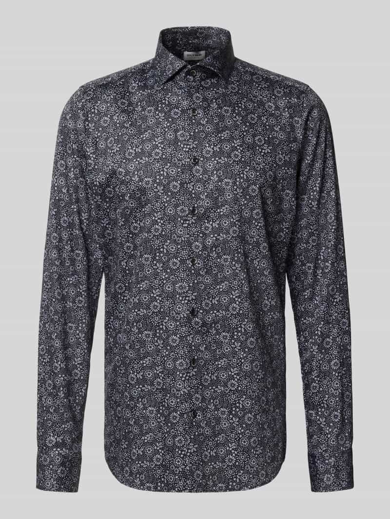 OLYMP Level Five Body fit zakelijk overhemd met extra lange mouwen