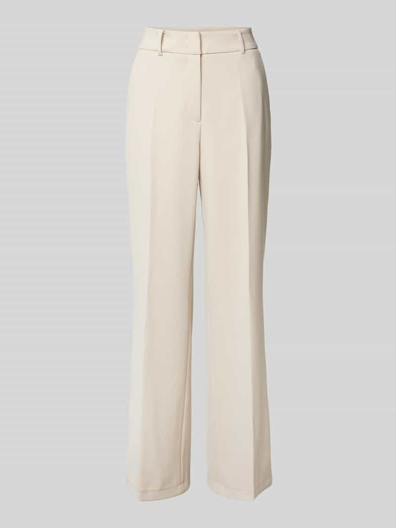 CAMBIO Regular fit stoffen broek met persplooien, model 'AMELIE'