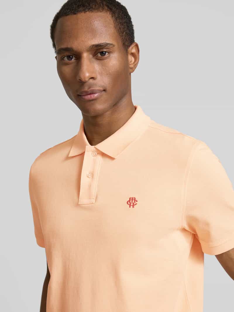 MCNEAL Regular fit poloshirt met knoopsluiting en labelstitching