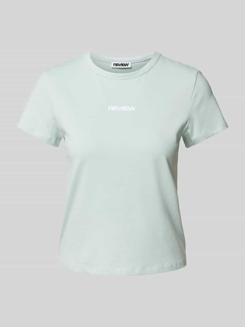 T-shirt met labelprint