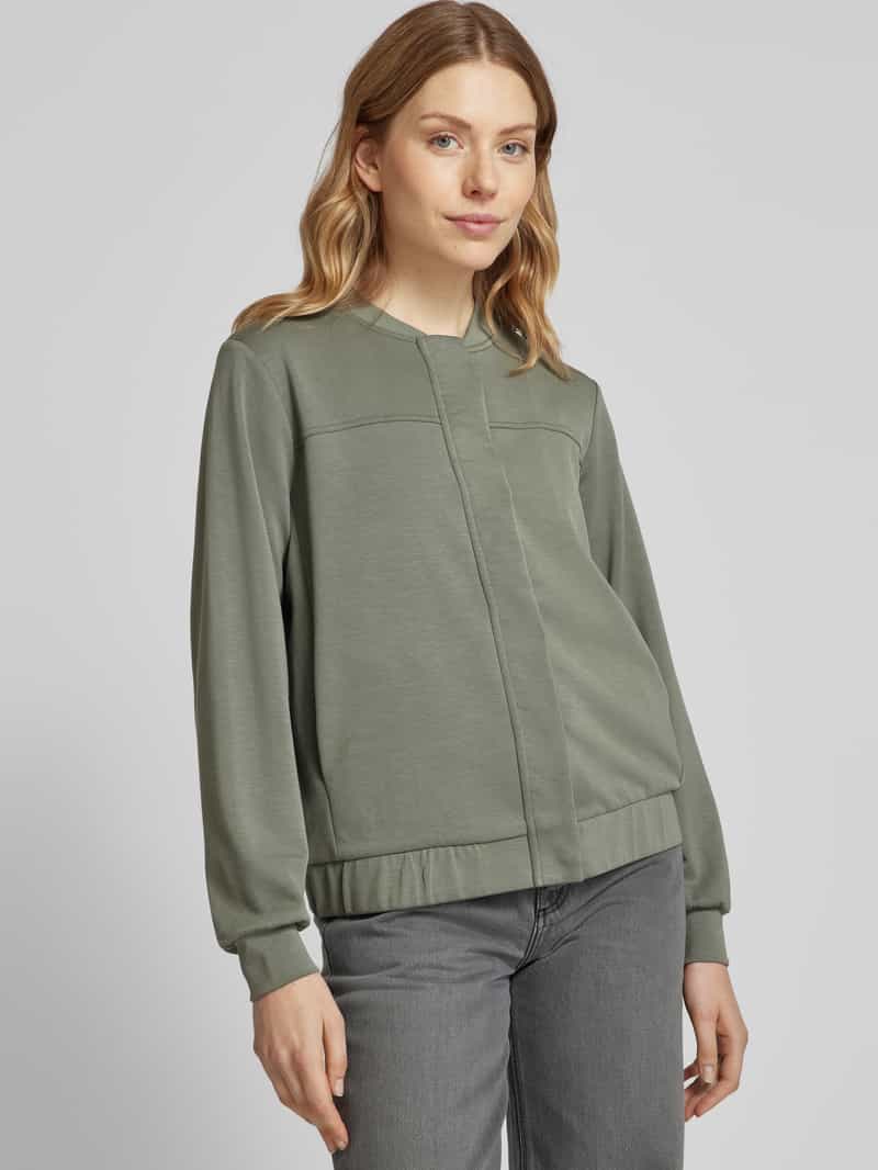 Soyaconcept Sweatjack met drukknoopsluiting model 'BANU'