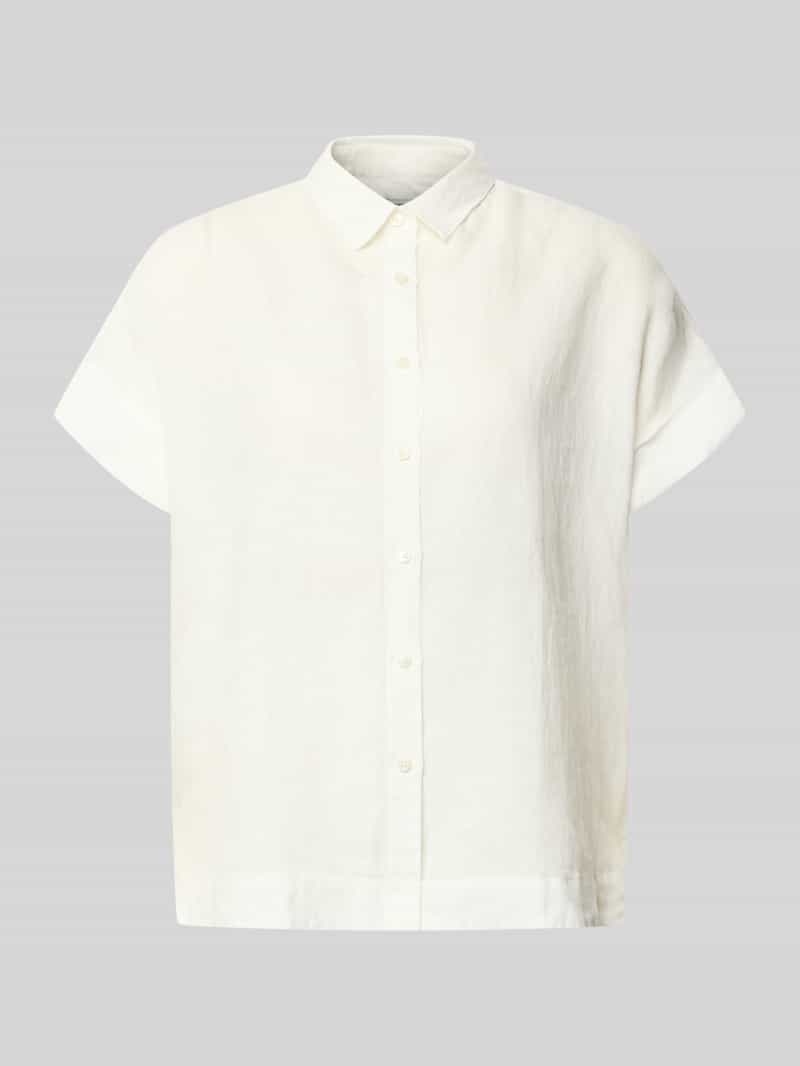 Linnen blouse met knoopsluiting model 'DOLLY'