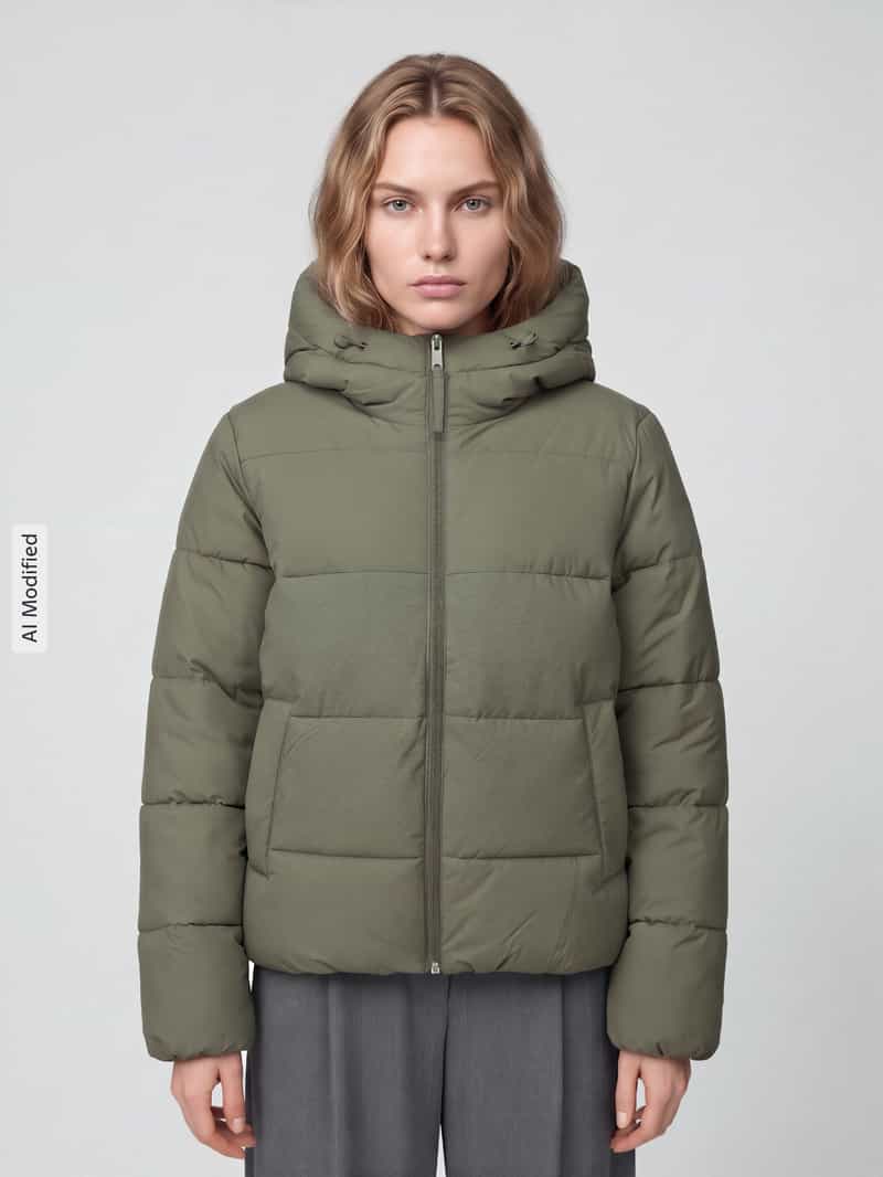 Tom Tailor Denim Donzen bomberjack met capuchon en donsvulling
