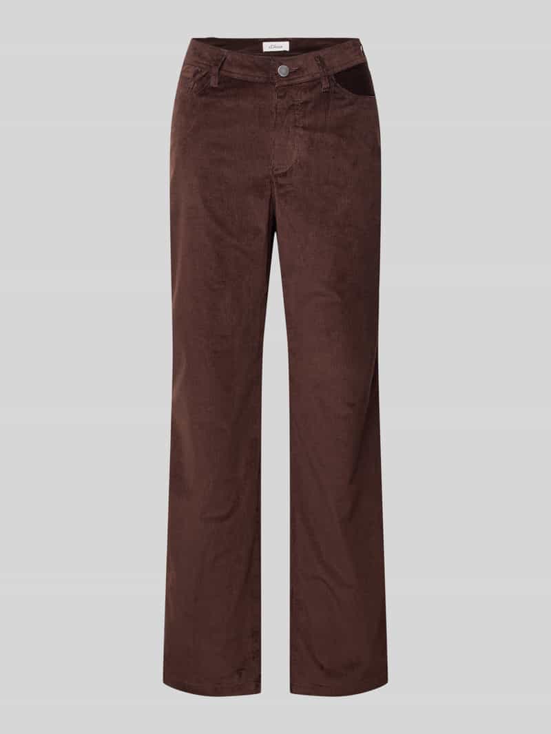 s.Oliver RED LABEL Regular fit corduroy broek met 5-pocketmodel