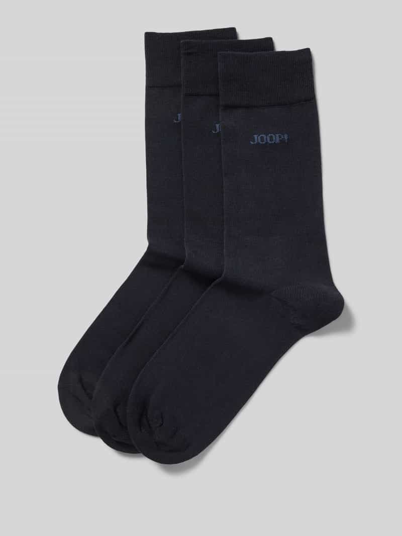 JOOP! Collection Sokken met labeldetail in een set van 3 paar