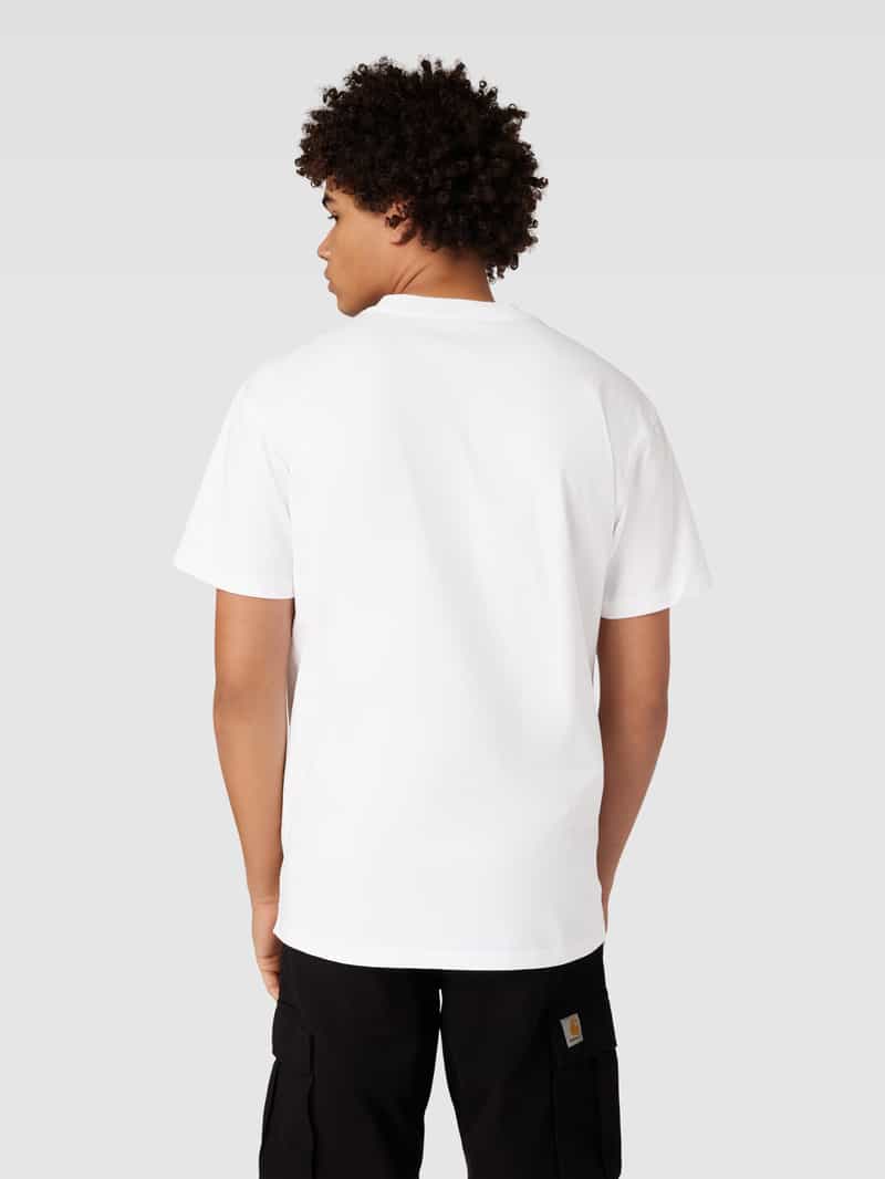 T-shirt met labelstitching, model 'American' Carhartt Work In Progress